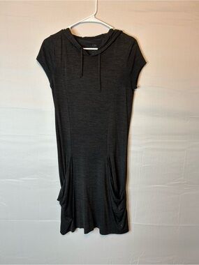 Icebreaker Women’s XS Shirt Sleeve Dress Pockets Merino Blend Hooded 50